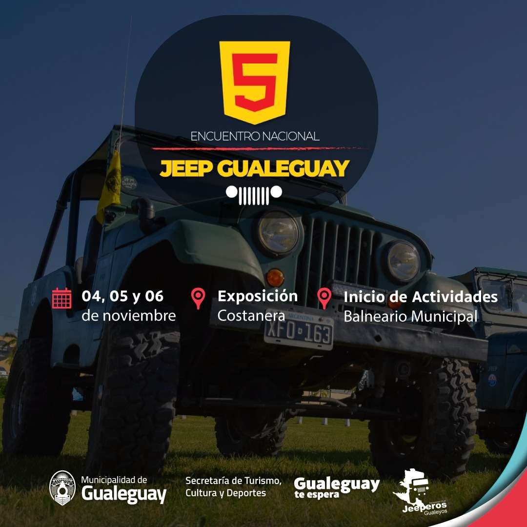 Se viene el quinto Encuentro Nacional Jeep Gualeguay