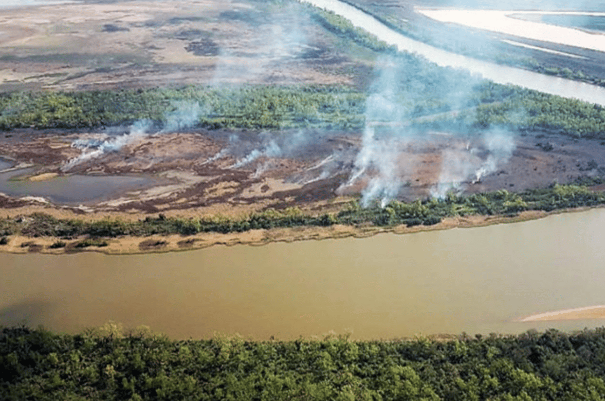 Delta en llamas: dan por controladas quemas en Victoria y hay cuatro focos activos en Gualeguay