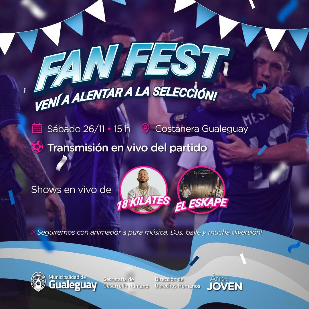 Argentina – México: habrá un fan fest en Costanera