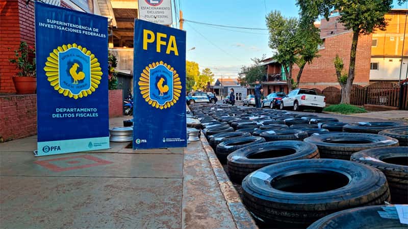 Secuestran neumáticos por $400 millones a banda que operaba en Entre Ríos