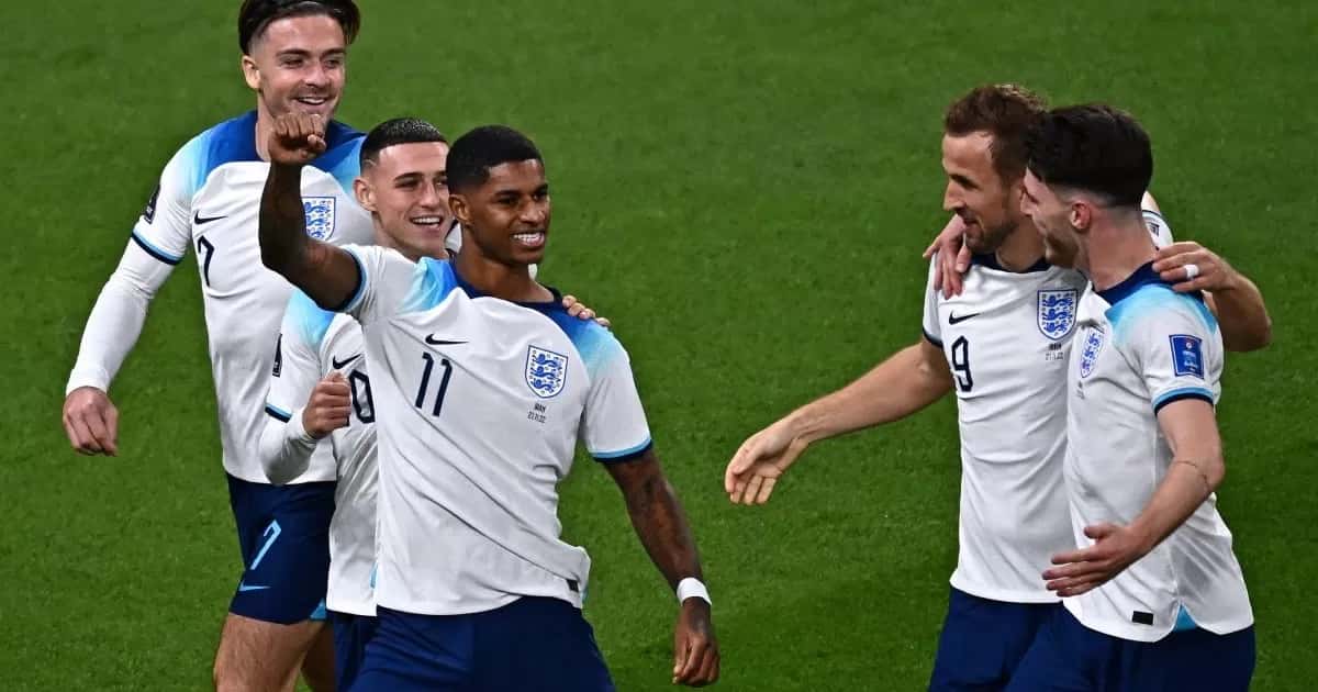 Inglaterra aplastó 6-2 a Irán en su debut en el Mundial de Qatar 2022