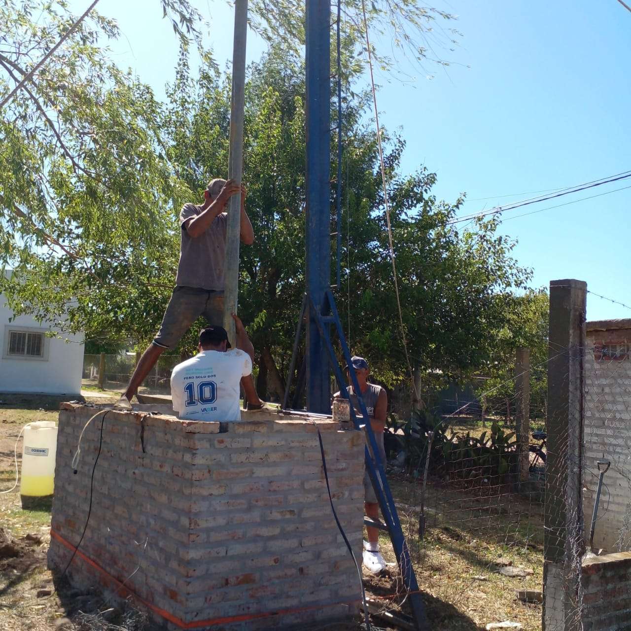 Se realizaron trabajos en la estación de bombeo en Barrio Molino