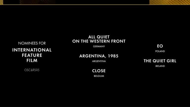 "Argentina, 1985", entre las nominadas al Oscar como mejor filme extranjero.