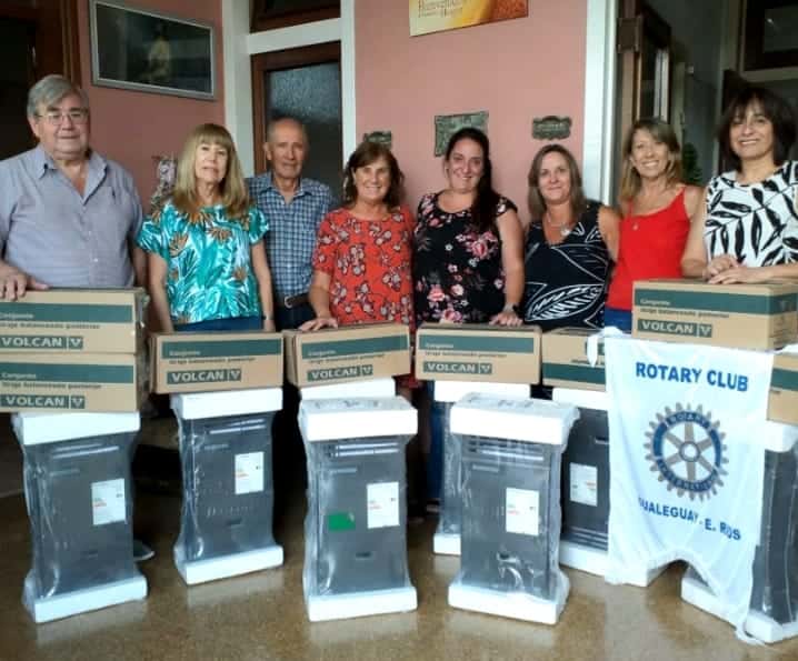 Rotary Club Gualeguay entregó calefactores al Hogar de Ancianos