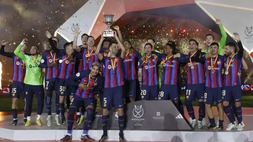 Barcelona le ganó a Real Madrid y se coronó campeón de la Supercopa de España