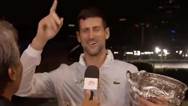 "Muchaaachoos": Djokovic entonó la canción argentina tras ganar Australia