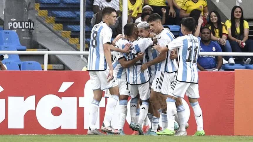La Selección Argentina le ganó a Perú y ahora espera una mano de Brasil en el Sudamericano Sub-20
