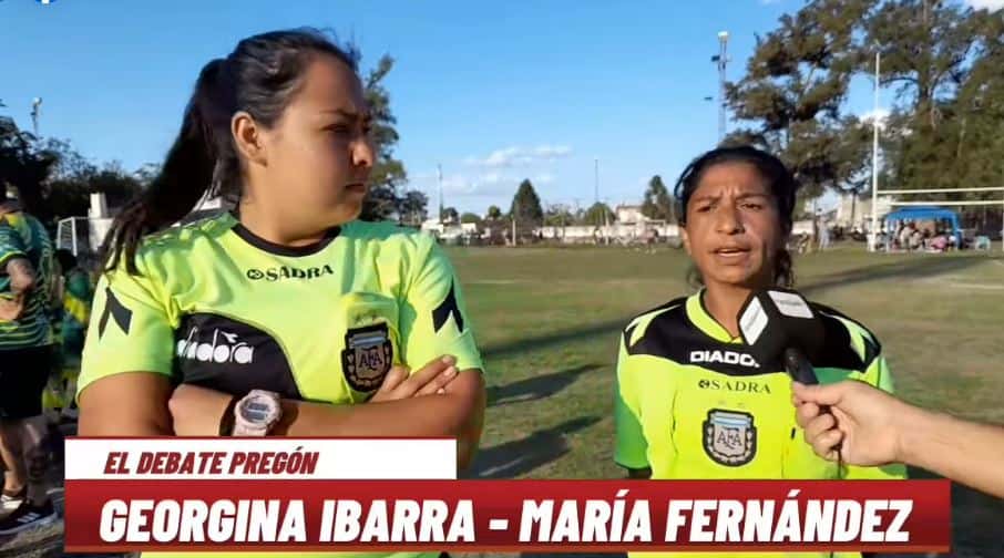 Georgina Ibarra – María Fernández “Las mujeres se tienen que animar a ser árbitros de fútbol; es algo hermoso”