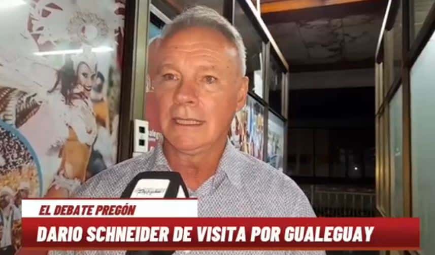 Darío Schneider de visita en Gualeguay