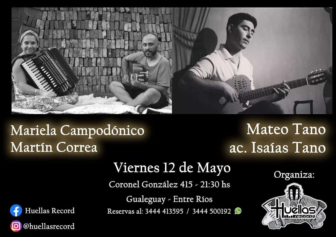 Mariela Campodónico, Martín Correa, Mateo Tano e Isaías Tano