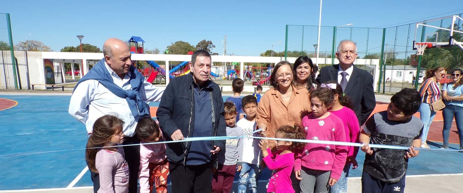 Se inauguró en General Galarza un playón multideportivo para promover el encuentro y la recreación de la comunidad
