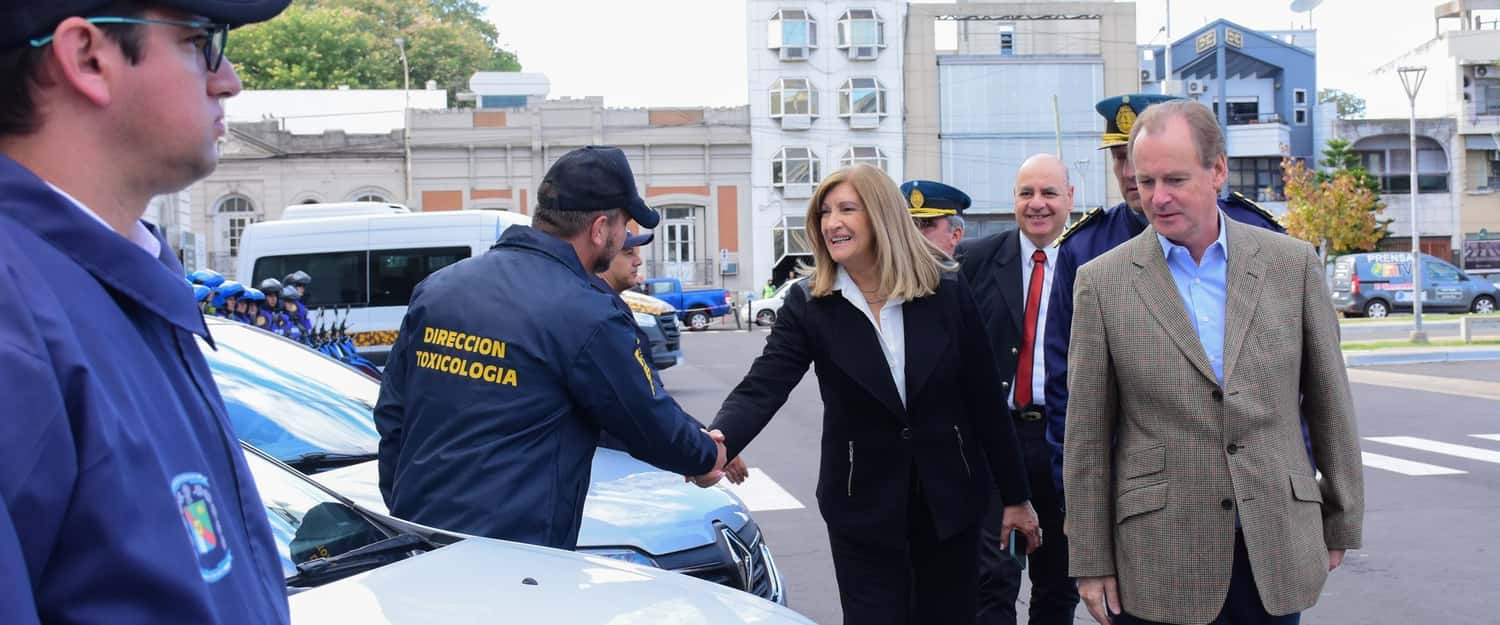 Por los procedimientos anti drogas en Gualeguay la ministra Romero felicitó la labor policial