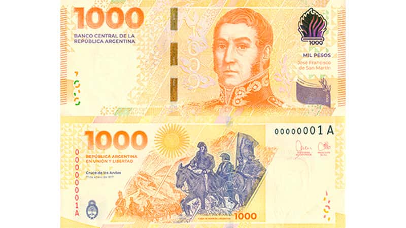 Entra en circulación el nuevo billete de 1000 pesos: las medidas de seguridad