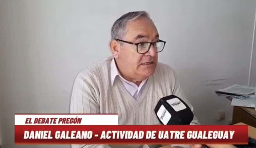 El secretario general de la Unión Argentina de Trabajadores Rurales y Estibadores (UATRE) Gualeguay, Daniel Galeano