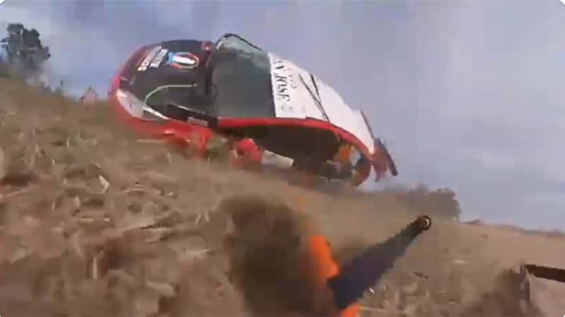 Impresionante vuelco que se produjo en el Rally Entrerriano-Video