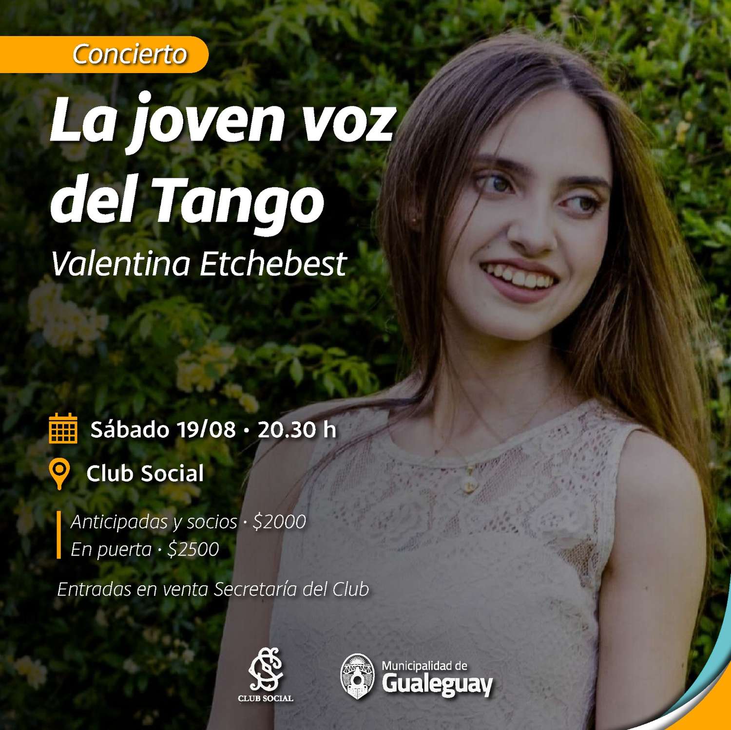 Valentina Erchebest, la joven voz del tango