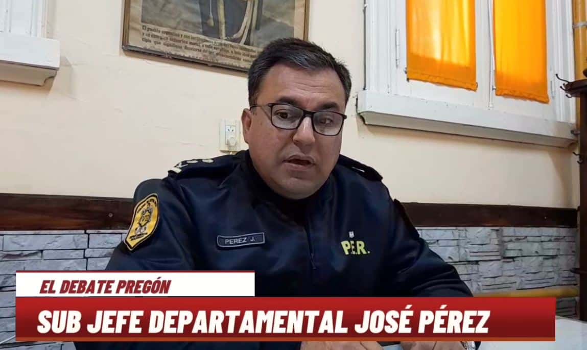 SUB JEFE DEPARTAMENTAL JOSÉ PÉREZ - RESUMEN POLICIAL DEL FIN DE SEMANA.
