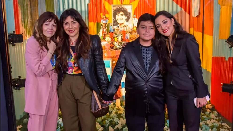 Los hijos de Diego Maradona se reencontraron en el día de su cumpleaños