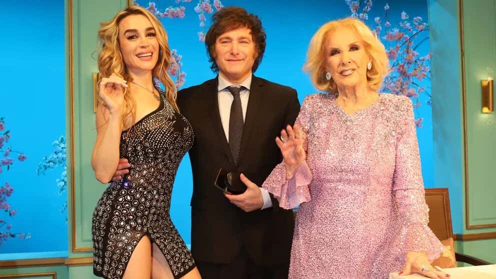 Se grabó el primer programa de Mirtha Legrand con Fátima Florez y Javier Milei como invitados especiales: todos los detalles