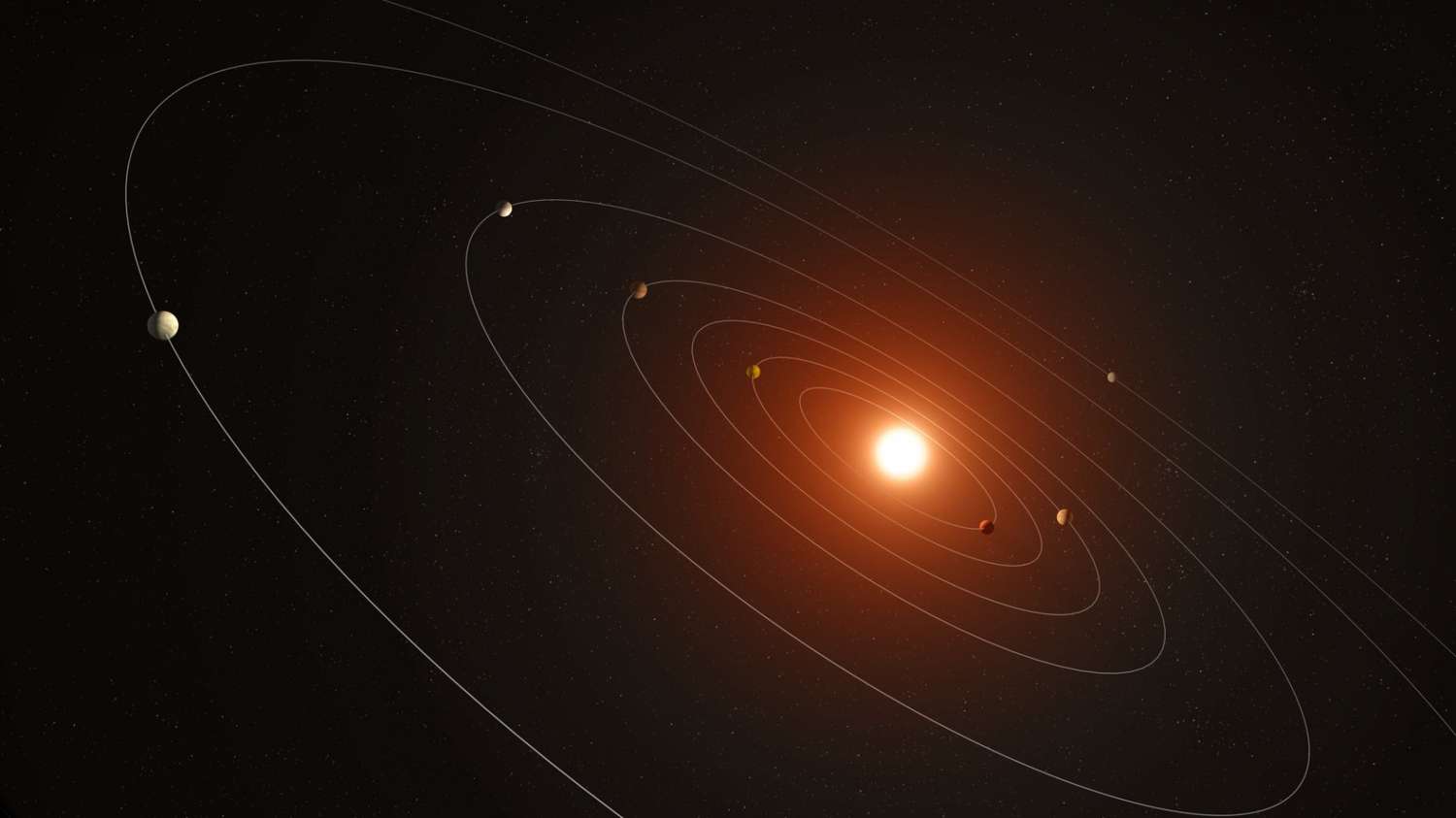 Revelado un nuevo sistema de 7 planetas