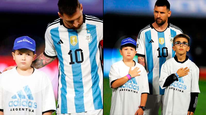 El niño entrerriano que venció el cáncer y entró junto a Messi a La Bombonera