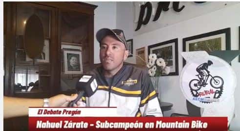 imagen Nahuel Zárate – Subcampeón en Mountain Bike