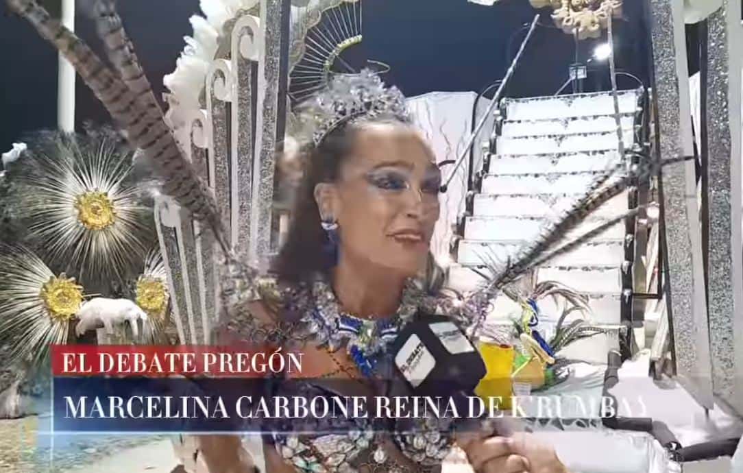 Compartimos diálogo con Marcelina Carbone ,la nueva Reina del Corso 2024