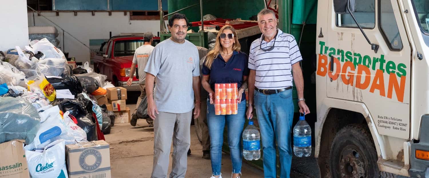 Trabajadores de ATER recolectaron donaciones para las familias de Gualeguay afectadas por el temporal