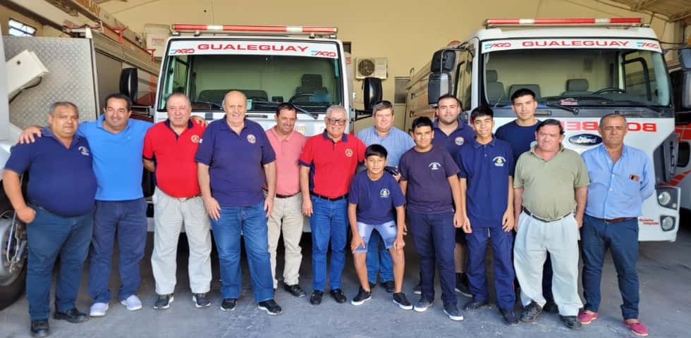 Alfonso visitó a los Bomberos Voluntarios de Gualeguay