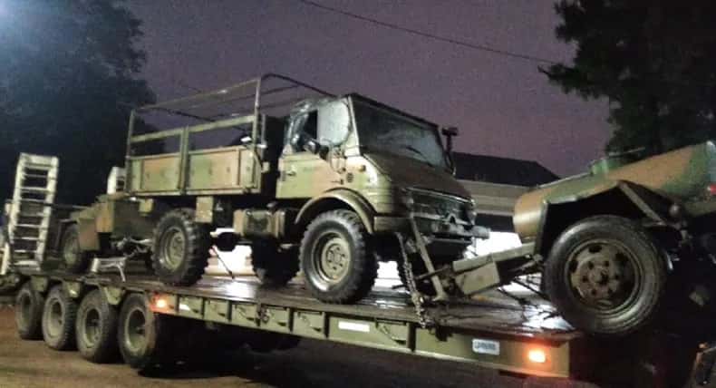 Gualeguay: llegaron camiones del Ejército Argentino por las inundaciones