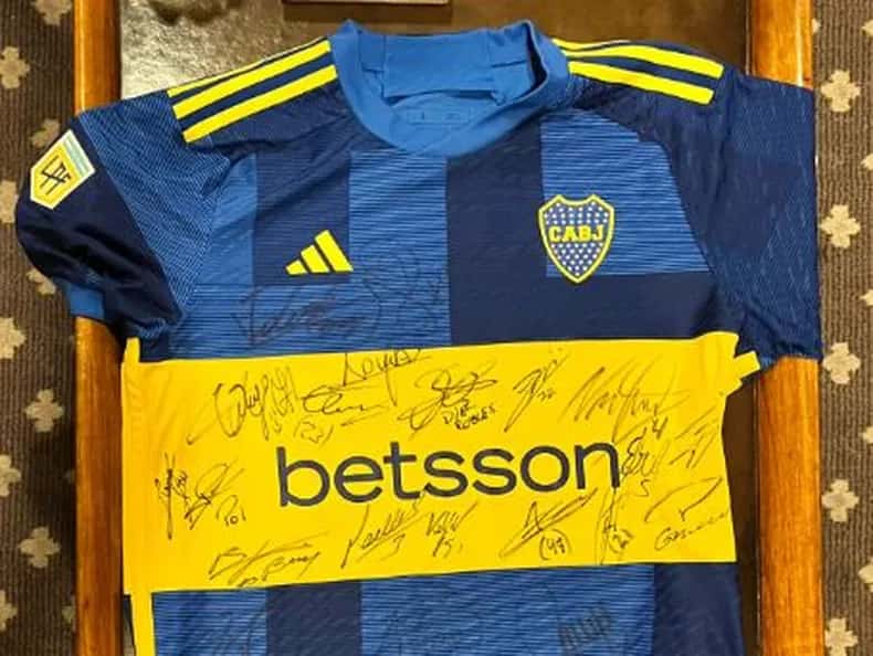 Se sortea este martes la camiseta del jugador de Boca Vicente Taborda