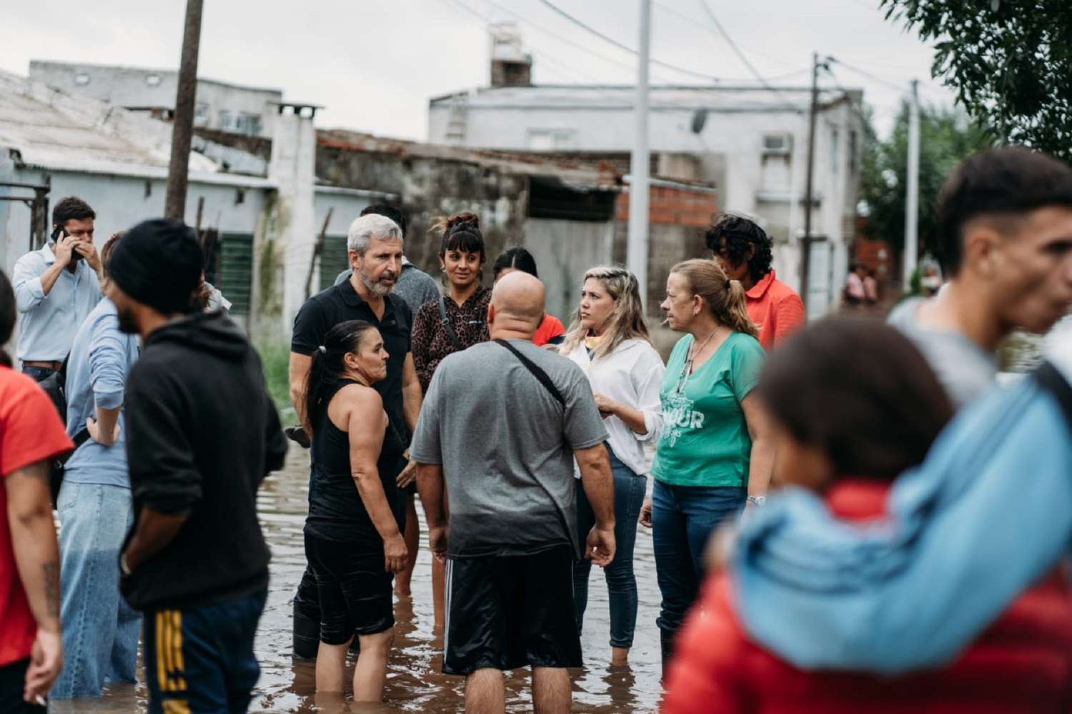 Frigerio visitó los inundados Gualeguay