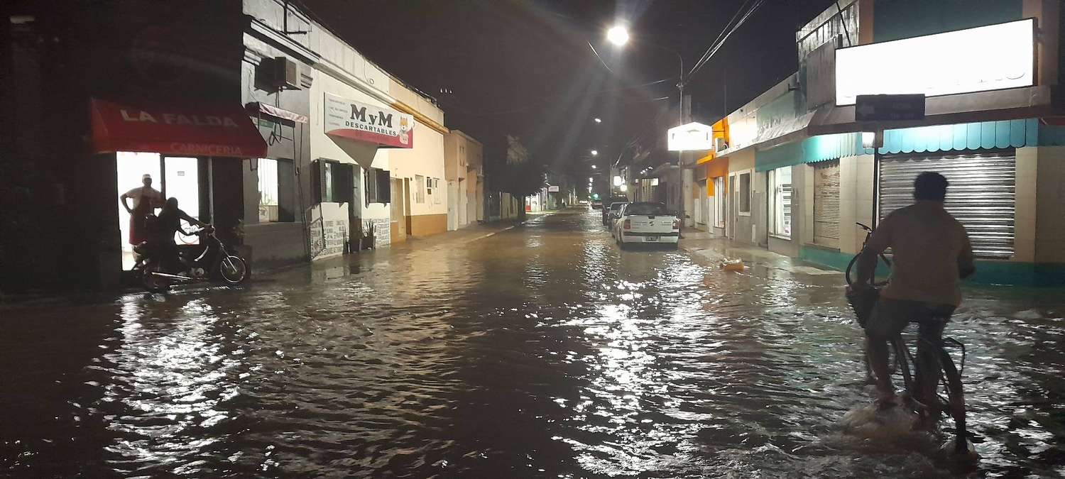En Gualeguay cayeron 76 milímetros de agua en dos horas