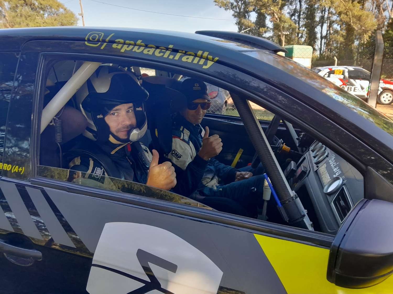 Guillermo Piton y Juan Capurro fueron
segundos en el Rally Santafesino