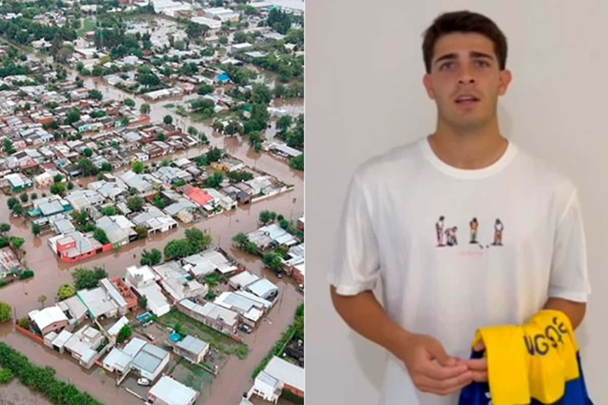 Vicente Taborda y un sorteo para solidarizarse con las inundaciones