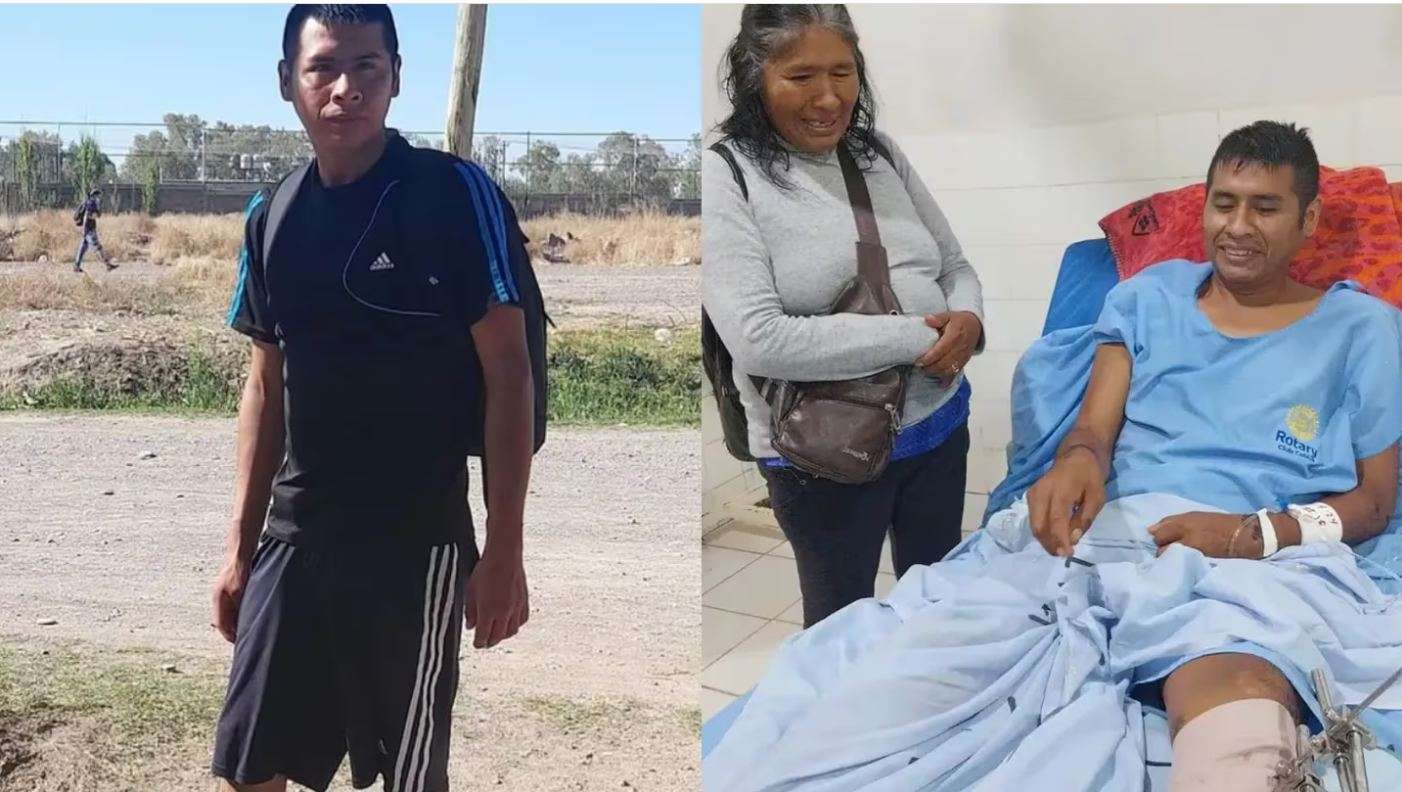 Ángel Vicente Choque sufrió un brutal accidente y necesita más de un millón y medio de pesos para ser operado en Bolviia.