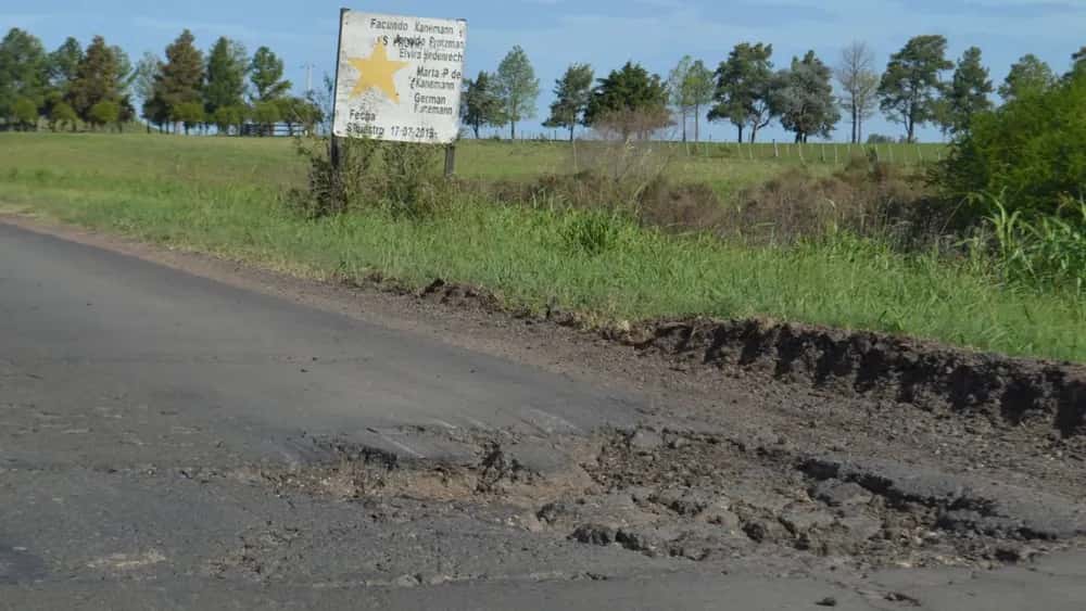Las rutas del interior del Departamento Gualeguaychú en deplorable estado