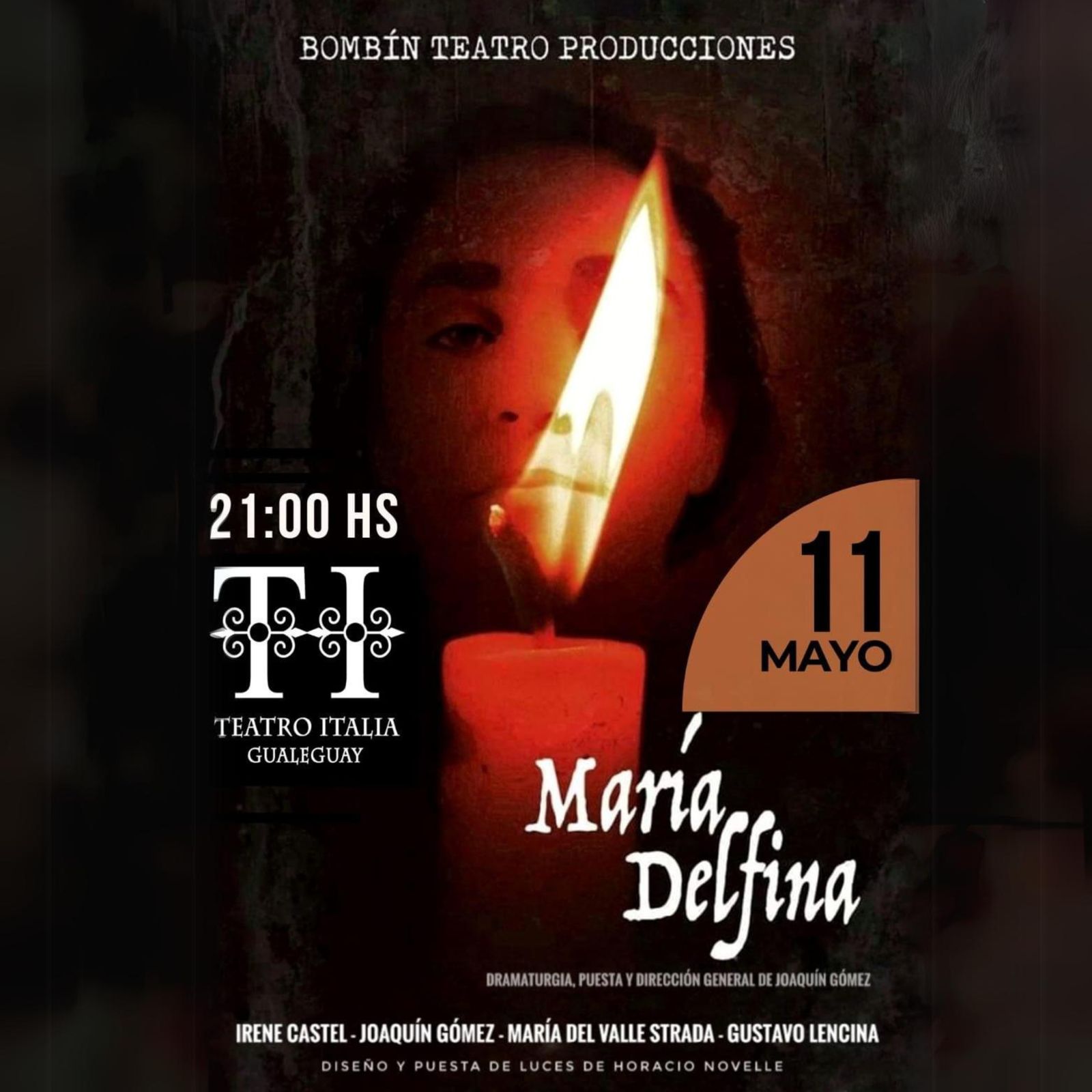 Teatro Italia la apasionante obra "María Delfina", una invitación a sumergirse en la fascinante historia de Pancho Ramírez y su compañera Delfina