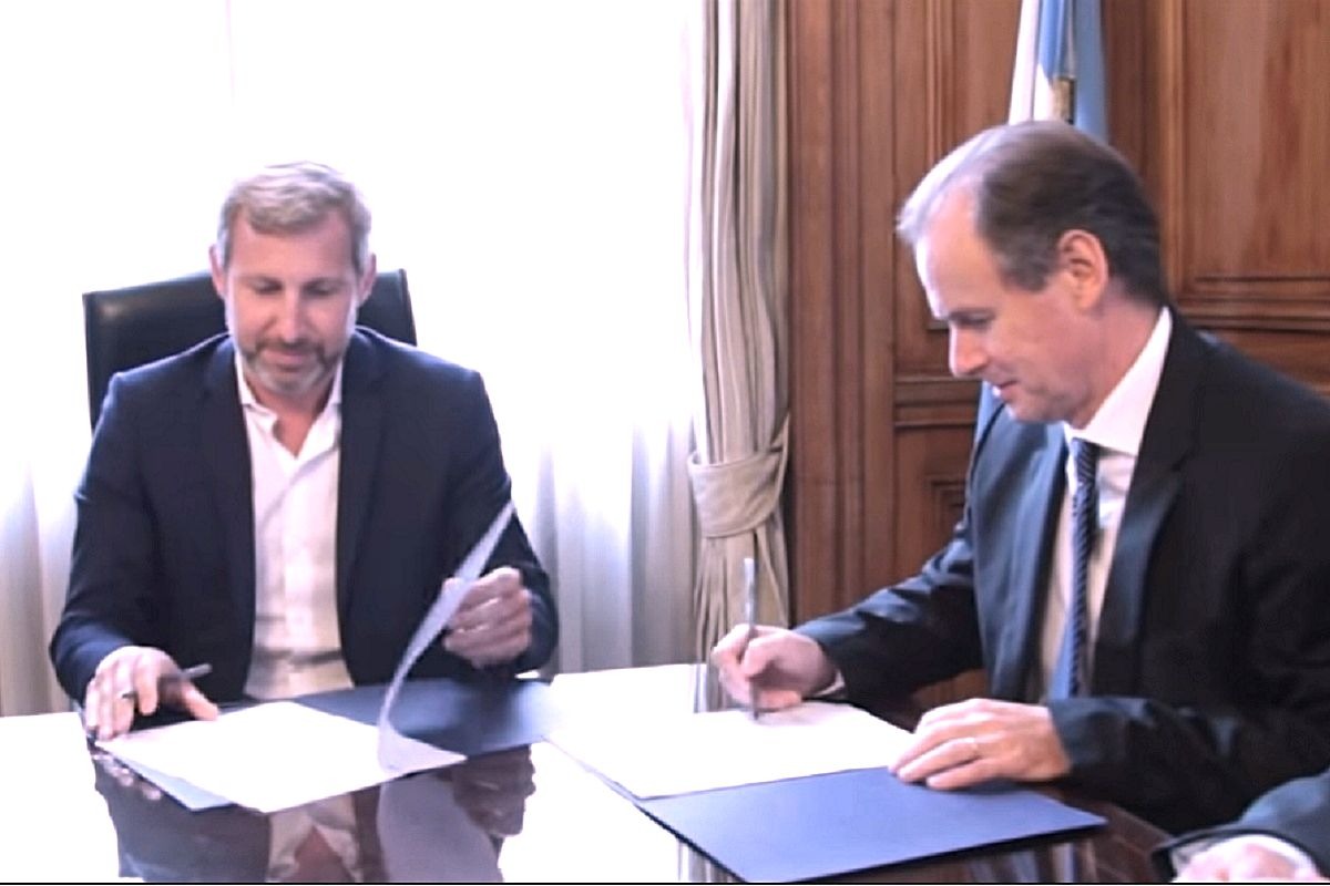 Frigerio puso sobre la mesa la reforma de la Constitución en una reunión con Bordet