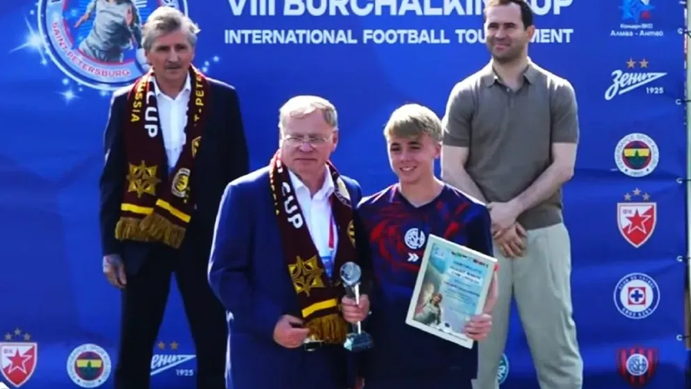 Con 13 años y surgido en Urdinarrain: Augusto Neuwirt fue elegido mejor arquero en la Copa Burchalkin 2026 en Rusia