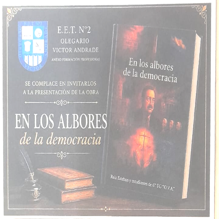 La Escuela Técnica N°2 presentará el libro En los albores de la democracia