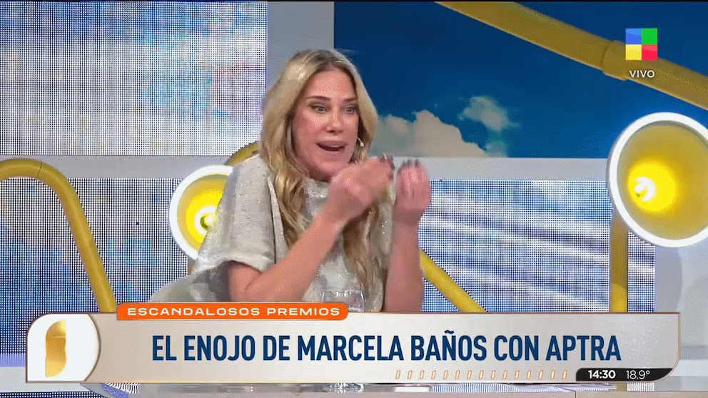 La indignación de Marcela Baños por los premios Martín Fierro: ¡Hace 27 años que conduzco un programa en vivo!