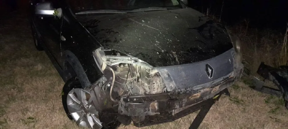 Una familia de Gualeguay protagonizó uno de los despistes ocurridos sobre la Ruta 16