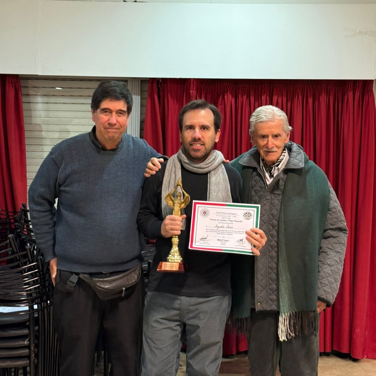 Agustín Lares se quedó con el torneo aniversario de ajedrez del Club Pelota