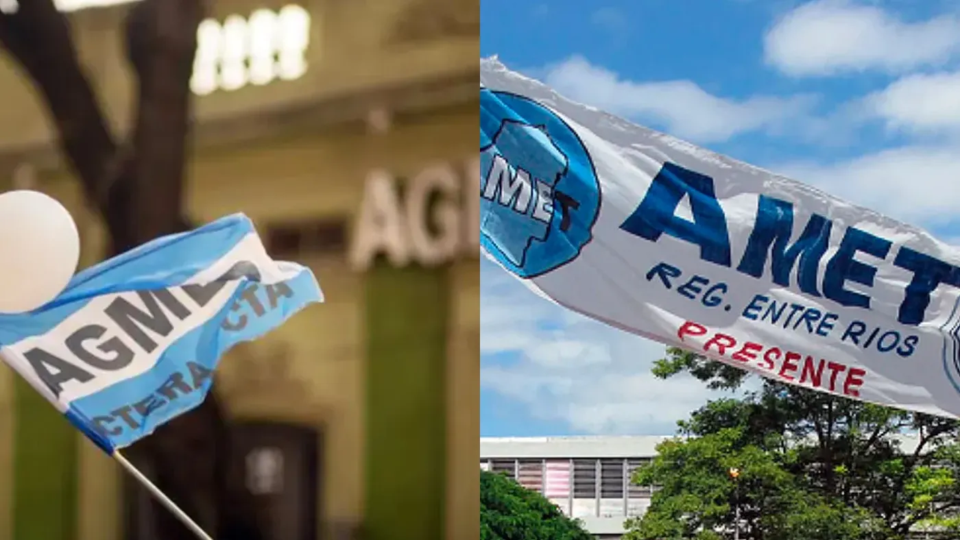 AGMER y AMET realizan este miércoles un paro de 24 horas en reclamo salarial y contra la reforma previsional