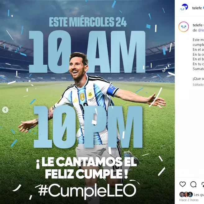 Rodolfo Barili impulsa un saludo masivo para Messi en su cumpleaños: Este miércoles todos a cantarle a Leo
