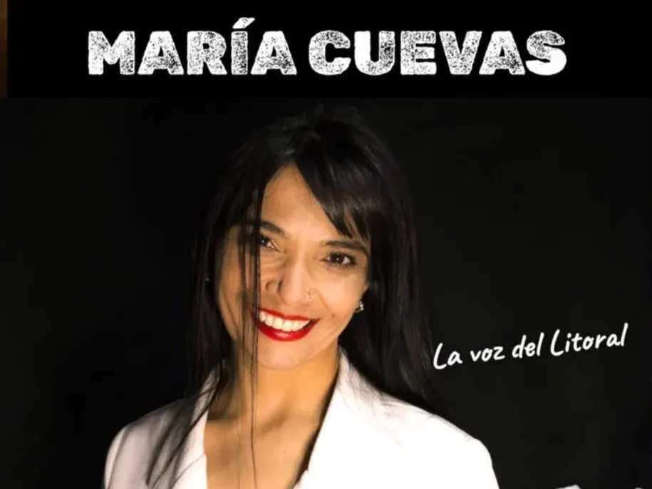 Valentín Cosso acompañará a María Cuevas La Voz del Litoral en Música del litoral y de Río