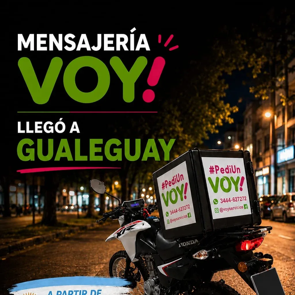 Voy Servicios llega a Gualeguay con tecnología, geolocalización y tarifas accesibles