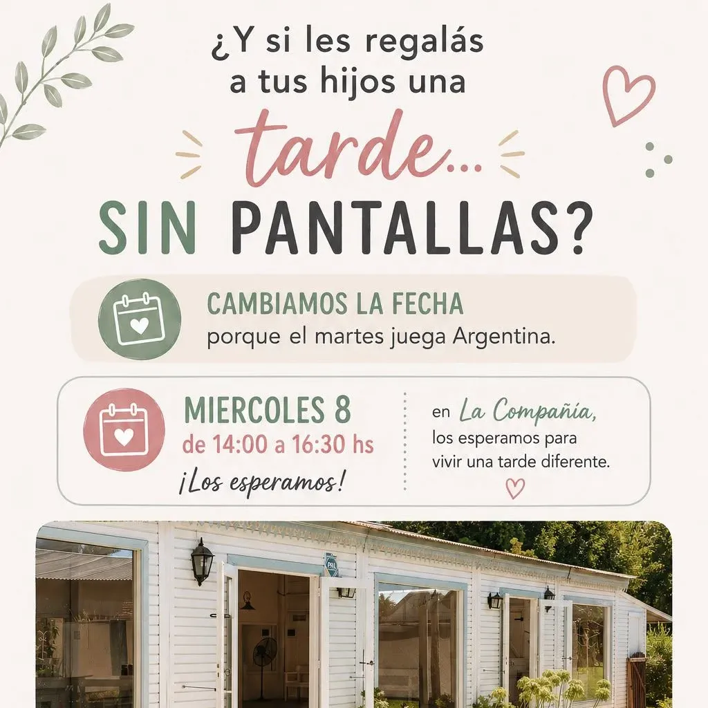 Una tarde para desconectarse de las pantallas y dar lugar a la creatividad